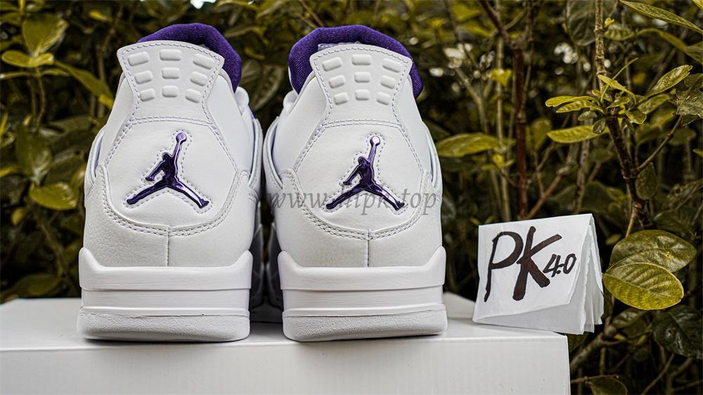 PK GOD Jordan 4 Retro Metallic Purple RETAIL MATERIALS READY TO SHIP