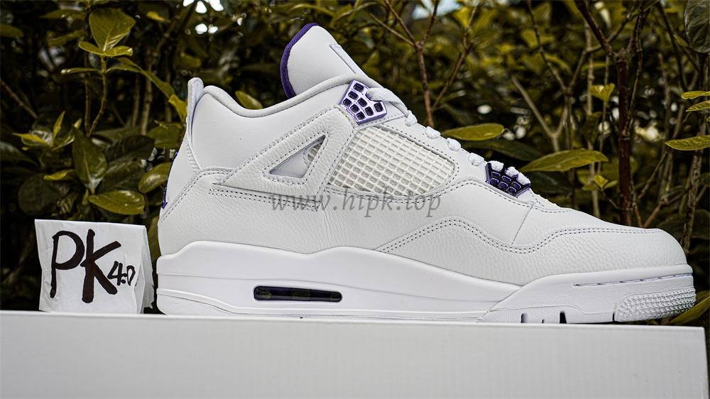 PK GOD Jordan 4 Retro Metallic Purple RETAIL MATERIALS READY TO SHIP