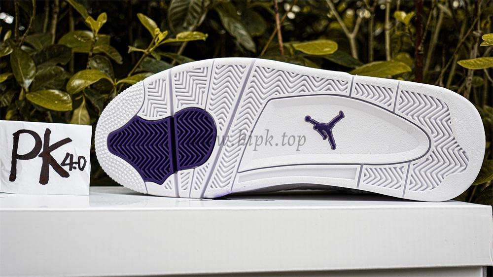 PK GOD Jordan 4 Retro Metallic Purple RETAIL MATERIALS READY TO SHIP