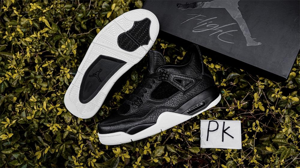 PK GOD Jordan 4 Retro Pony Hair Black RETAIL MATERIALS READY TO SHIP