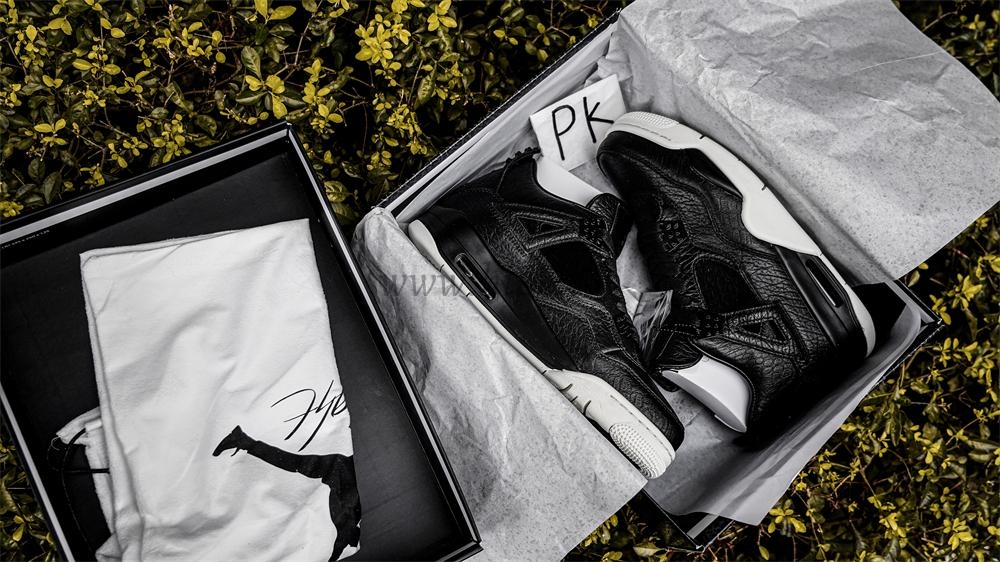 PK GOD Jordan 4 Retro Pony Hair Black RETAIL MATERIALS READY TO SHIP