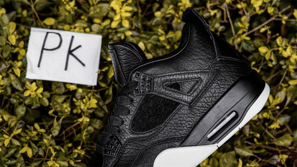 PK GOD Jordan 4 Retro Pony Hair Black RETAIL MATERIALS READY TO SHIP