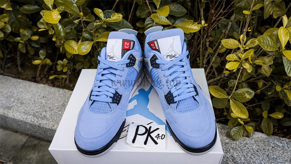 PK GOD Jordan 4 Retro University Blue RETAIL MATERIALS READY TO SHIP