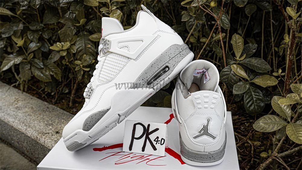 PK GOD Jordan 4 Retro White Oreo RETAIL MATERIALS READY TO SHIP