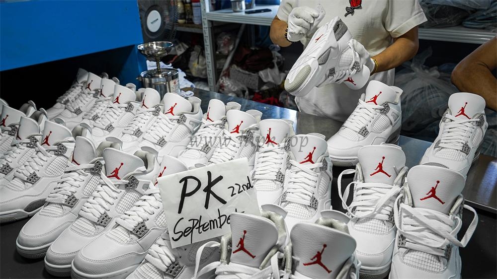 PK GOD Jordan 4 Retro White Oreo RETAIL MATERIALS READY TO SHIP