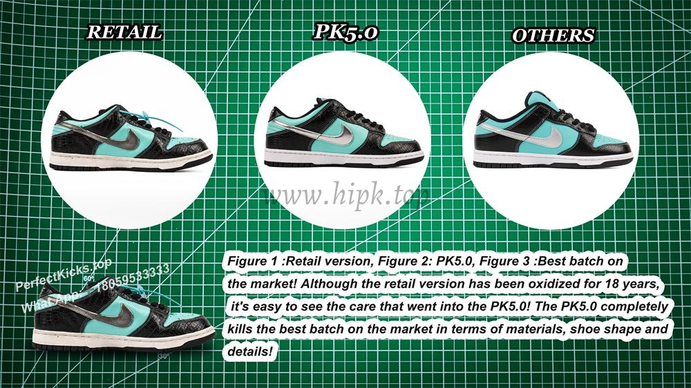 PK5.0 Nike SB Dunk Low Diamond Supply Co Aqua Blue RETAIL MATERIALS READY TO SHIP