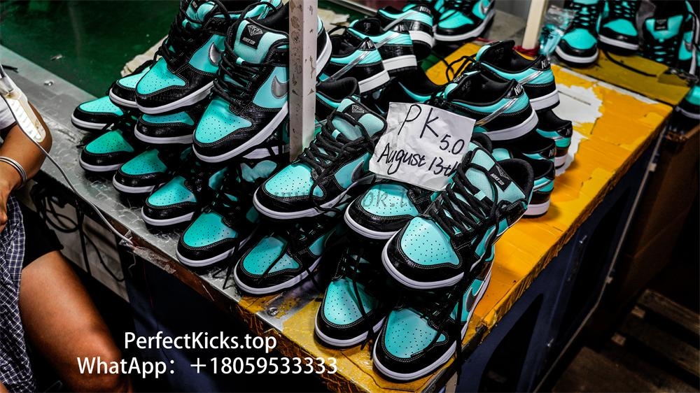 PK5.0 Nike SB Dunk Low Diamond Supply Co Aqua Blue RETAIL MATERIALS READY TO SHIP