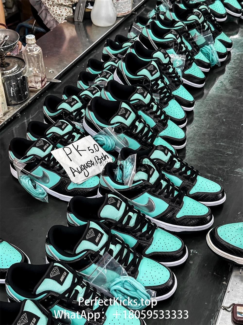 PK5.0 Nike SB Dunk Low Diamond Supply Co Aqua Blue RETAIL MATERIALS READY TO SHIP