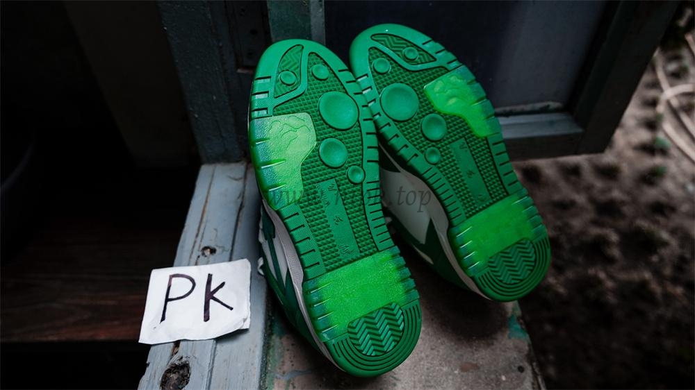 PK GOD OFF-WHITE OOO Low Tops Green White RETAIL MATERIALS READY TO SHIP