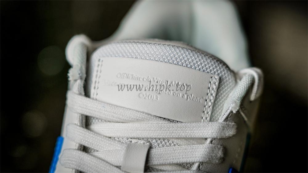 PK GOD OFF-WHITE OOO Low Tops White Blue RETAIL MATERIALS READY TO SHIP