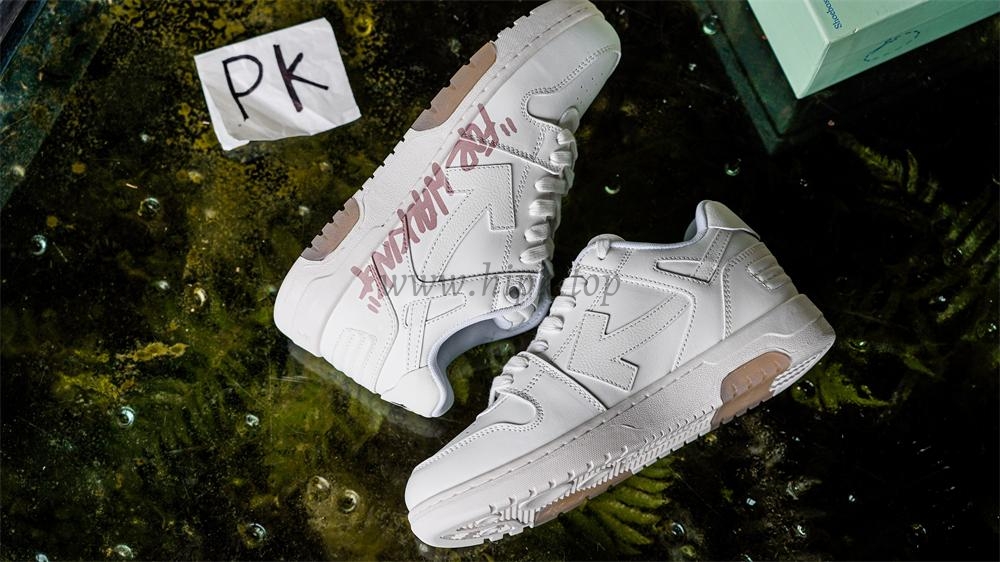 PK GOD OFF-WHITE Out Of Office Low Tops White Pink RETAIL MATERIALS READY TO SHIP