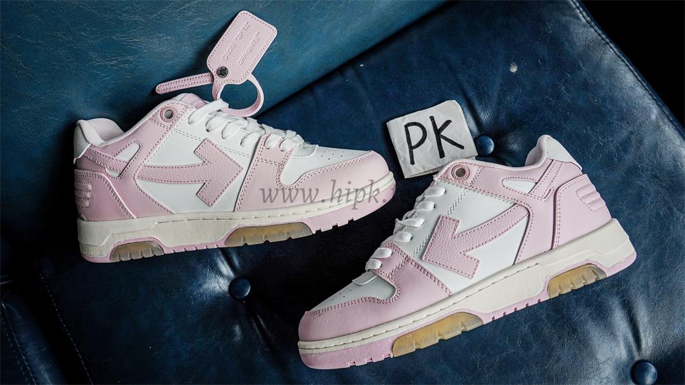 PK GOD OFF-WHITE Out Of Office OOO Low Tops Pink RETAIL MATERIALS READY TO SHIP