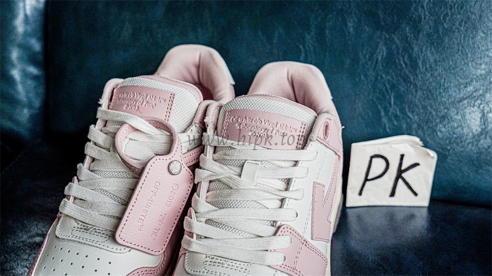 PK GOD OFF-WHITE Out Of Office OOO Low Tops Pink RETAIL MATERIALS READY TO SHIP