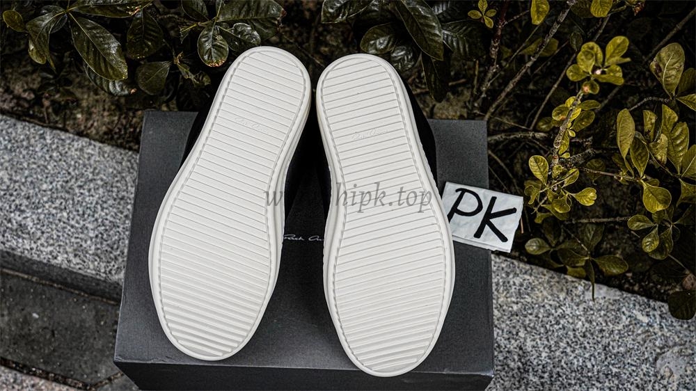 PK GOD Rick Owens Jumbo Lace Padded Sneaks Low Black Milk RETAIL MATERIALS READY TO SHIP