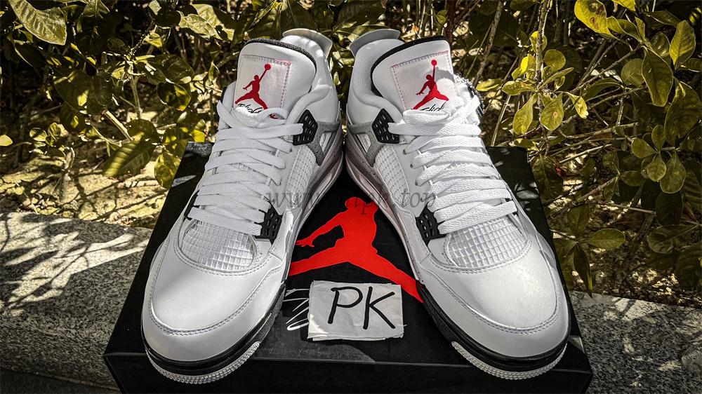 PK GOD Jordan 4 Retro White Cement RETAIL MATERIALS READY TO SHIP