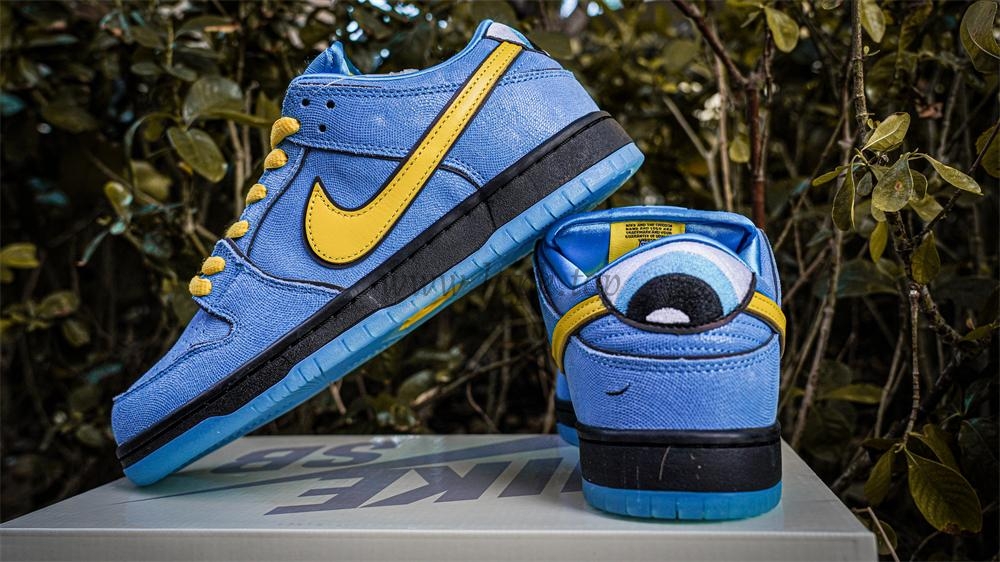 PK GOD The Powerpuff Girls x Nike Dunk SB Low Light Blue RETAIL MATERIALS READY TO SHIP