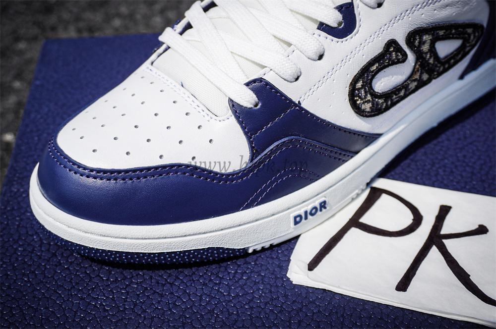 pk god D*or b57 mid-top sneaker white and blue retail materials ready to ship