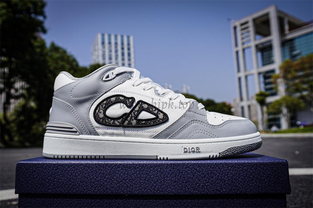 pk god D*or b57 mid-top sneaker white and grey retail materials ready to ship