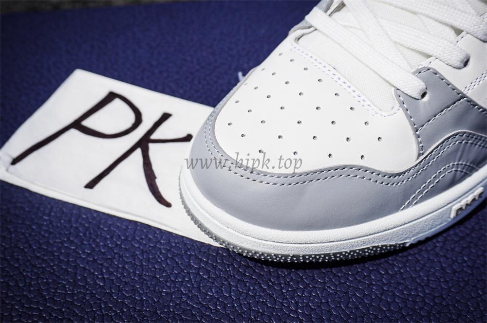 pk god D*or b57 mid-top sneaker white and grey retail materials ready to ship