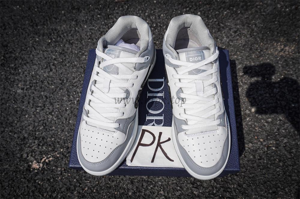 pk god D*or b57 mid-top sneaker white and grey retail materials ready to ship