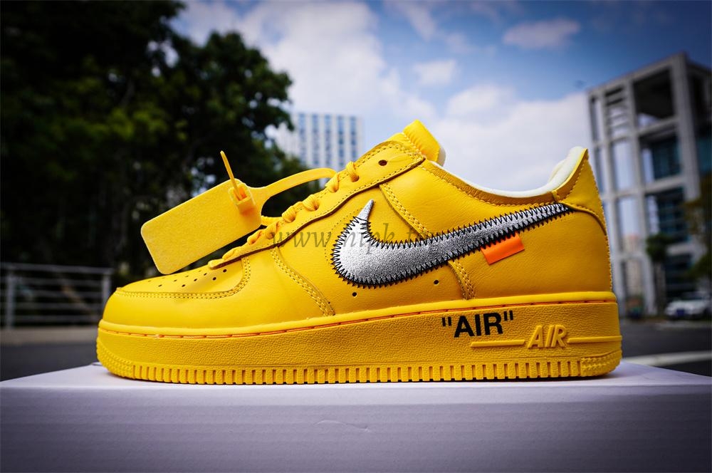 PK 5.0 Nike Air Force 1 Low Off-White University Gold RETAIL MATERIALS READY TO SHIP