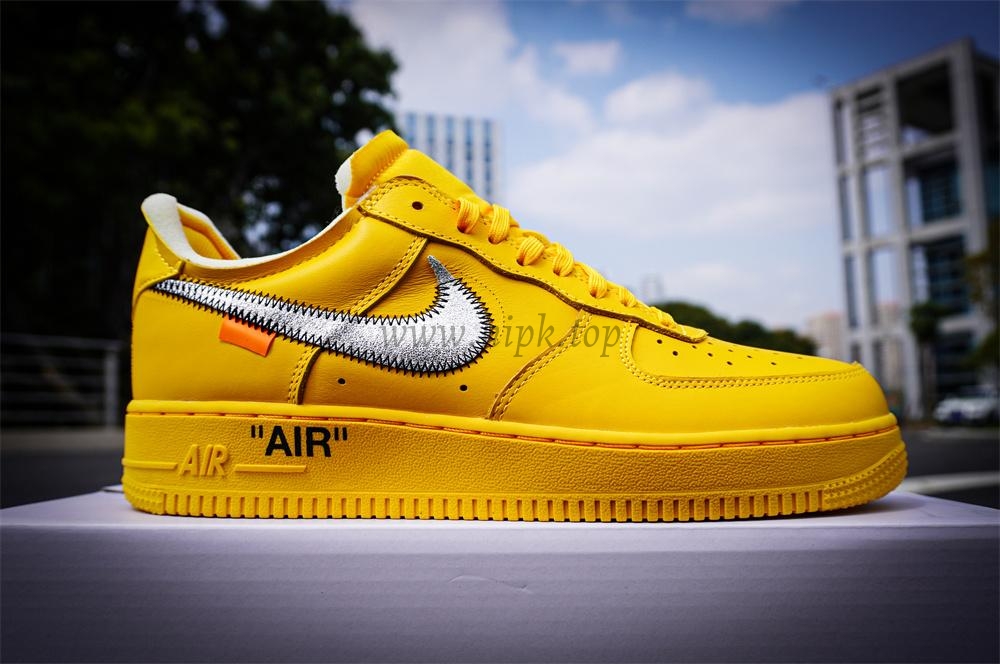 PK 5.0 Nike Air Force 1 Low Off-White University Gold RETAIL MATERIALS READY TO SHIP