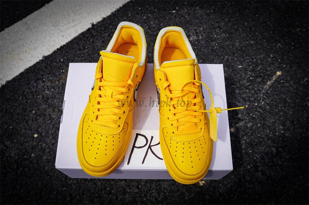 PK 5.0 Nike Air Force 1 Low Off-White University Gold RETAIL MATERIALS READY TO SHIP