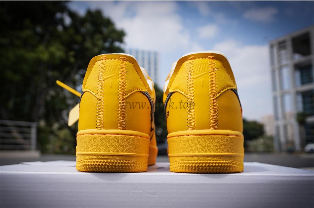 PK 5.0 Nike Air Force 1 Low Off-White University Gold RETAIL MATERIALS READY TO SHIP