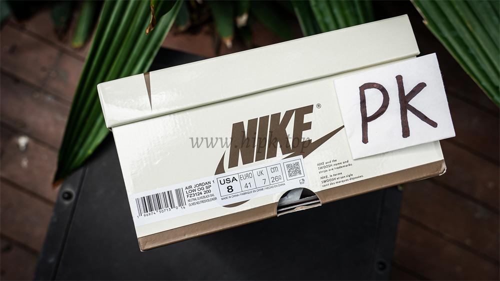 PK 4.0 Jordan 1 Retro Low Golf Travis Scott Neutral Olive RETAIL MATERIALS READY TO SHIP