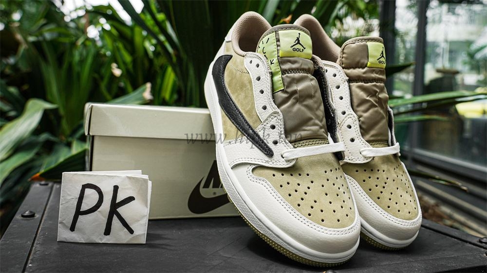 PK 4.0 Jordan 1 Retro Low Golf Travis Scott Neutral Olive RETAIL MATERIALS READY TO SHIP