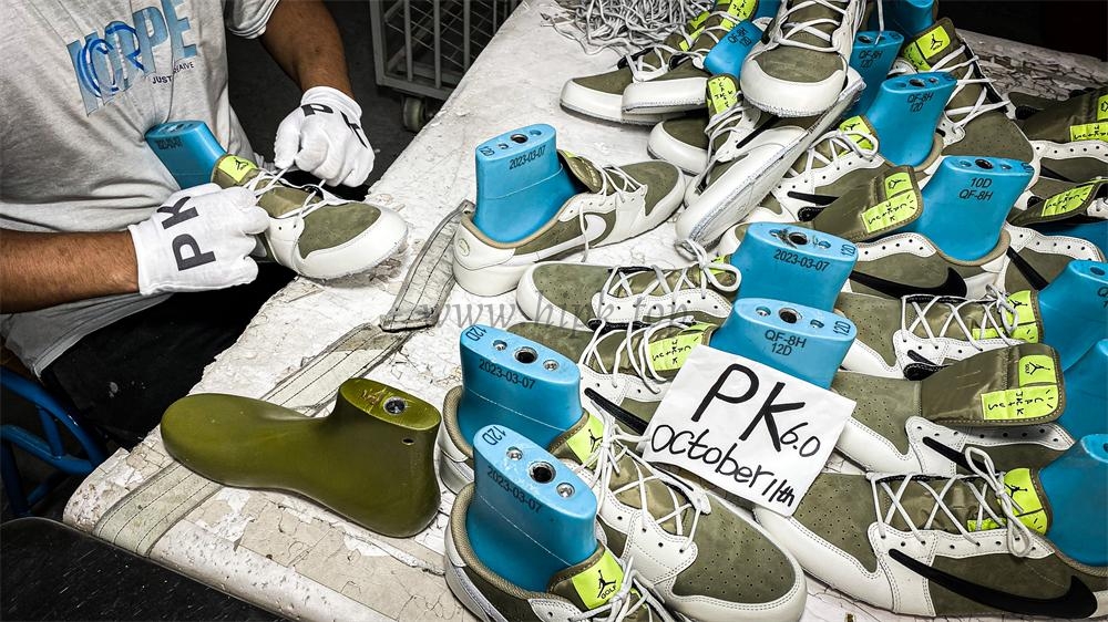 PK 4.0 Jordan 1 Retro Low Golf Travis Scott Neutral Olive RETAIL MATERIALS READY TO SHIP