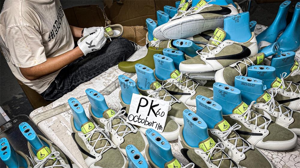 PK 4.0 Jordan 1 Retro Low Golf Travis Scott Neutral Olive RETAIL MATERIALS READY TO SHIP