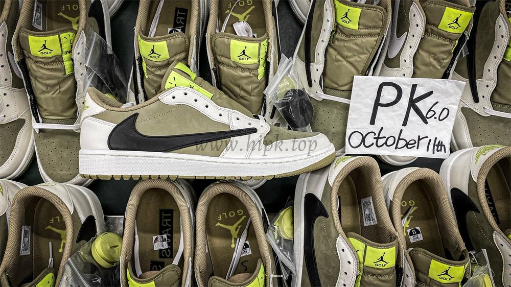 PK 4.0 Jordan 1 Retro Low Golf Travis Scott Neutral Olive RETAIL MATERIALS READY TO SHIP