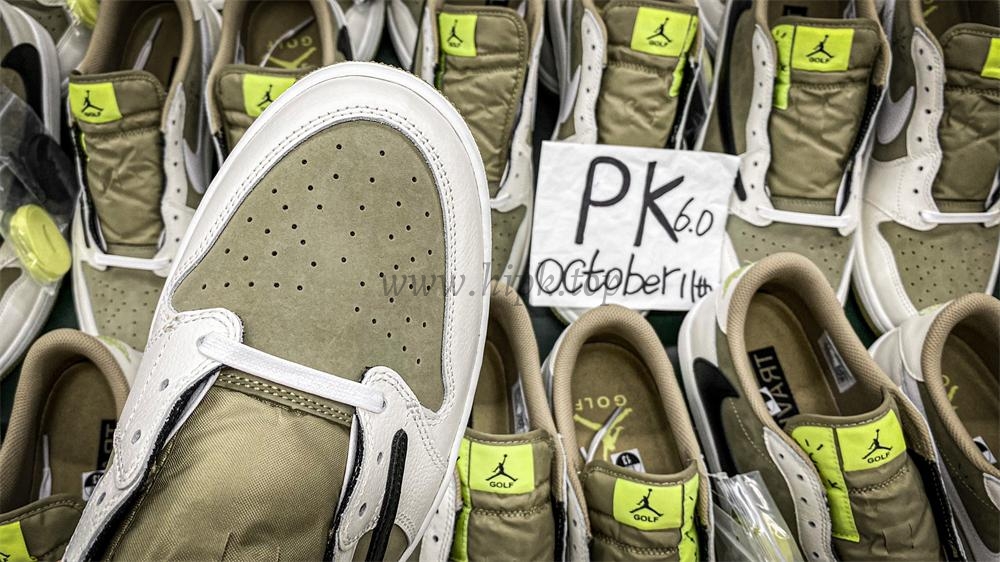 PK 4.0 Jordan 1 Retro Low Golf Travis Scott Neutral Olive RETAIL MATERIALS READY TO SHIP