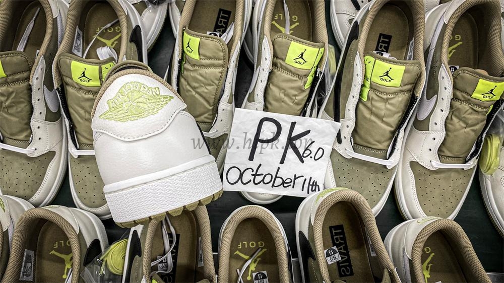 PK 4.0 Jordan 1 Retro Low Golf Travis Scott Neutral Olive RETAIL MATERIALS READY TO SHIP