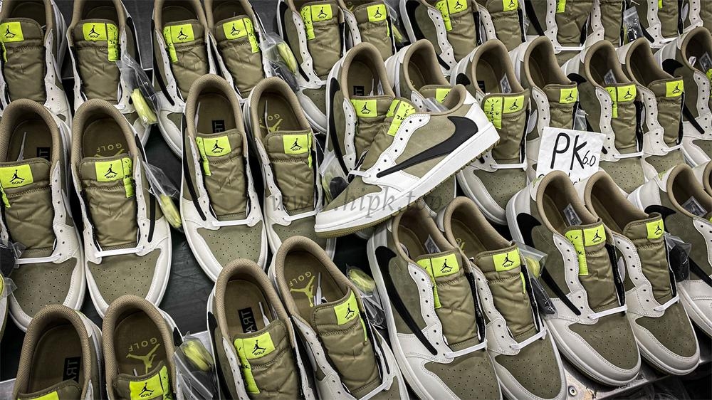 PK 4.0 Jordan 1 Retro Low Golf Travis Scott Neutral Olive RETAIL MATERIALS READY TO SHIP