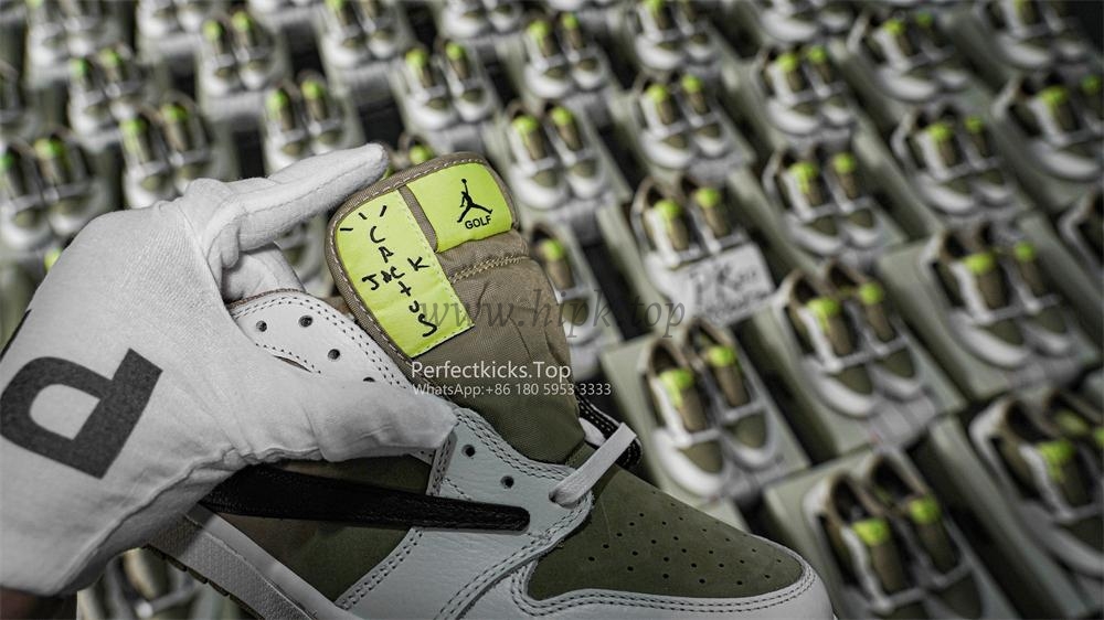 PK 4.0 Jordan 1 Retro Low Golf Travis Scott Neutral Olive RETAIL MATERIALS READY TO SHIP