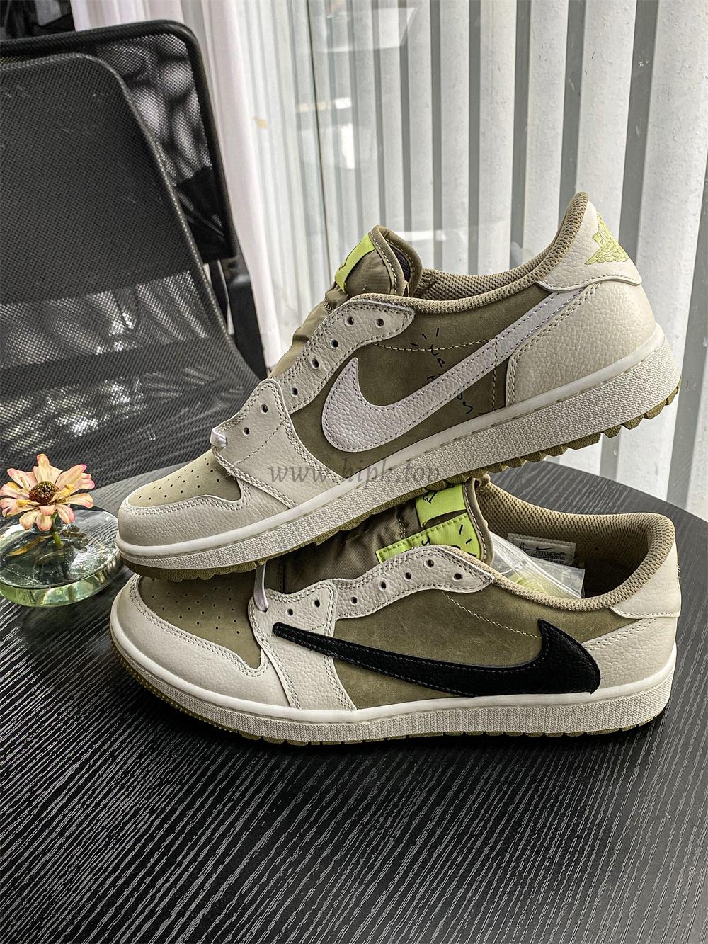 PK 4.0 Jordan 1 Retro Low Golf Travis Scott Neutral Olive RETAIL MATERIALS READY TO SHIP