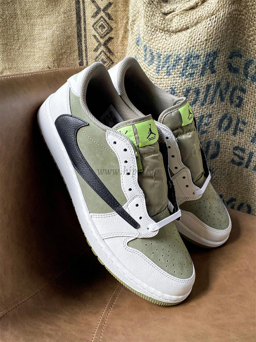 PK 4.0 Jordan 1 Retro Low Golf Travis Scott Neutral Olive RETAIL MATERIALS READY TO SHIP