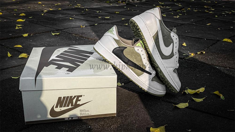 PK 4.0 Jordan 1 Retro Low Golf Travis Scott Neutral Olive RETAIL MATERIALS READY TO SHIP