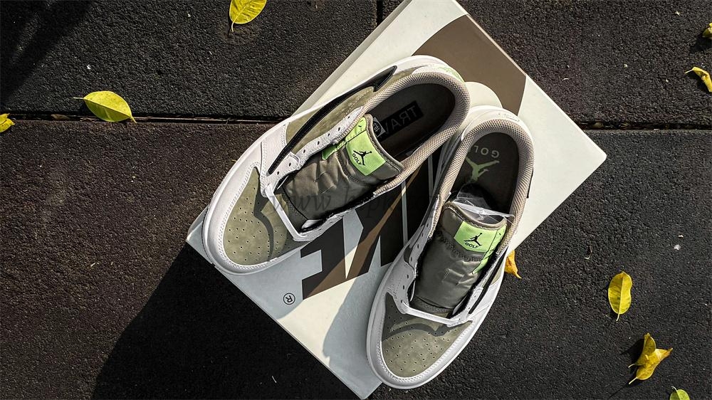 PK 4.0 Jordan 1 Retro Low Golf Travis Scott Neutral Olive RETAIL MATERIALS READY TO SHIP