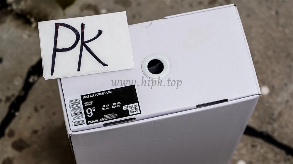 PK5.0 Nike Off-White Air Force 1 Ghost Grey Metallic Silver RETAIL MATERIALS READY TO SHIP