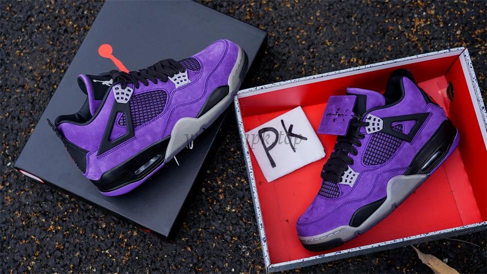 Pk5.0 Travis Scott x Air Jordan 4 F&F Purple RETAIL MATERIALS READY TO SHIP