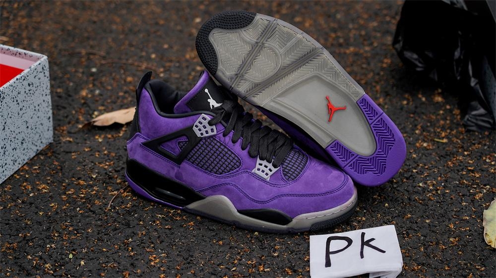 Pk5.0 Travis Scott x Air Jordan 4 F&F Purple RETAIL MATERIALS READY TO SHIP