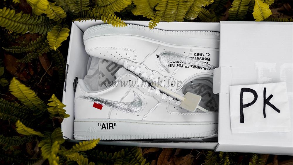 pk5.0 OFF-WHITE x Air Force 1 Low white Silver retail materials ready to ship