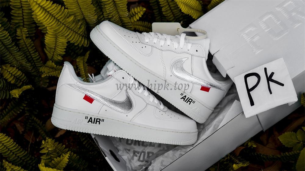 pk5.0 OFF-WHITE x Air Force 1 Low white Silver retail materials ready to ship