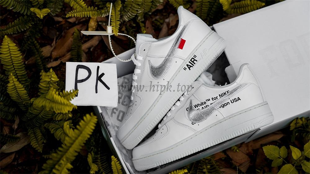 pk5.0 OFF-WHITE x Air Force 1 Low white Silver retail materials ready to ship