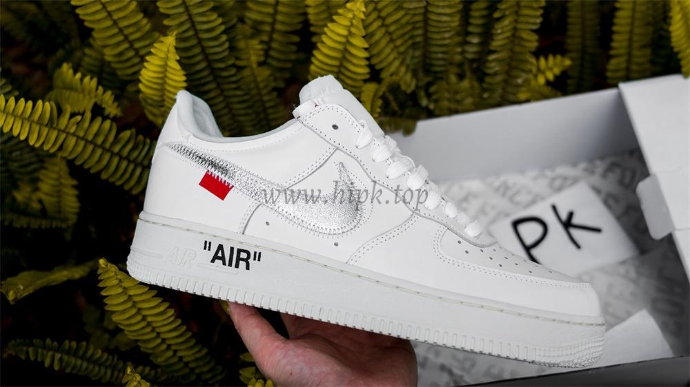 pk5.0 OFF-WHITE x Air Force 1 Low white Silver retail materials ready to ship