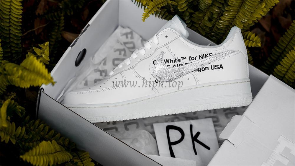 pk5.0 OFF-WHITE x Air Force 1 Low white Silver retail materials ready to ship