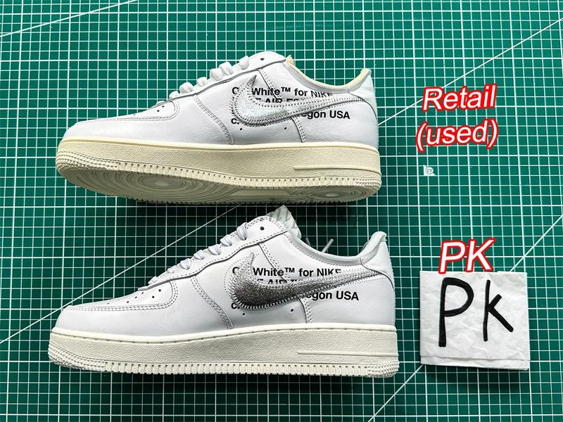 pk5.0 OFF-WHITE x Air Force 1 Low white Silver retail materials ready to ship